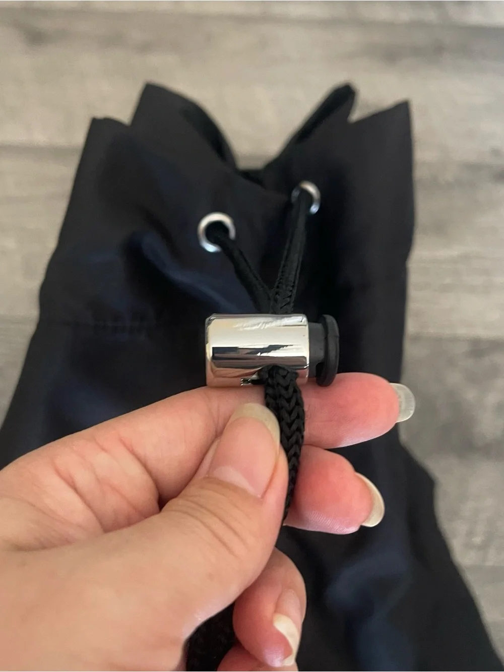 Prada Black Luna Rossa Drawstring SHOULDER/DUFFLE BAG